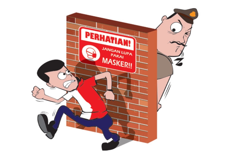 Foto : Ilustrasi pelanggar protokol kesehatan